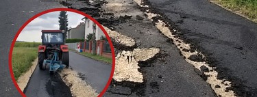 ¿Quién ha arado una carretera recién asfaltada? Parecía un accidente, pero fue un campesino que ahora puede ir a la cárcel