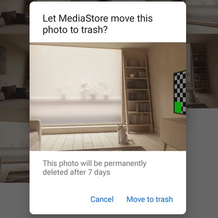 アプリに統合されたゴミ箱機能の例 ( Yuriy Mysochenko氏)