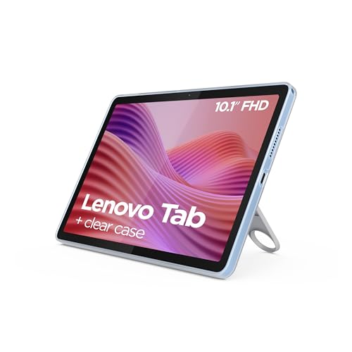 Lenovo Tab – Tablet 10.1" WUXGA (MediaTek Helio G85, 4GB RAM, 64 GB, 60 Hz, 2 Altavoces, Wi-Fi 5, Bluetooth 5.3, Android 14) Azul Polar – Incluye Case Transparente