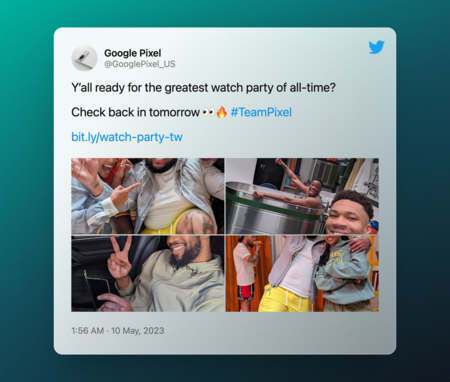 Tweet By Google Pixel