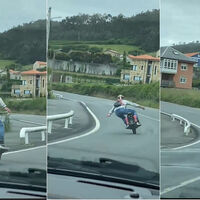 Tocar rodilla con un monociclo es posible, pero si te pillan te puede caer una multa de las que escuecen. Ha pasado en Galicia