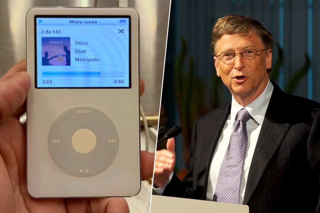 Bill Gates predijo hace 21 años que Apple no podría mantener el éxito del iPod debido a la inevitable llegada de los teléfonos inteligentes. Esta es la realidad