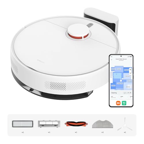 XIAOMI Robot Vacuum S40C, Aspirador y fregona 2 en 1, 5000Pa de succión, navegación Inteligente LDS, Recarga automática, Compatible con Suelos Duros y alfombras de Pelo Corto