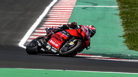 El fruto del teletrabajo de Ducati: probaron en los test de Misano una nueva cubierta para la rueda delantera