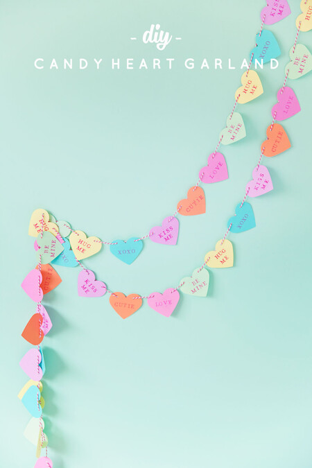 Diy Candy Heart Garland