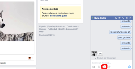 Facebook amplia las funcionalidades de su chat y añade un buscador de Gifs a Messenger