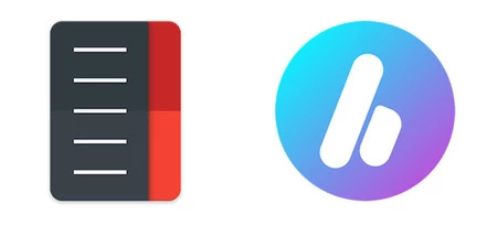 古い(左)と新しい(右)のアイコン