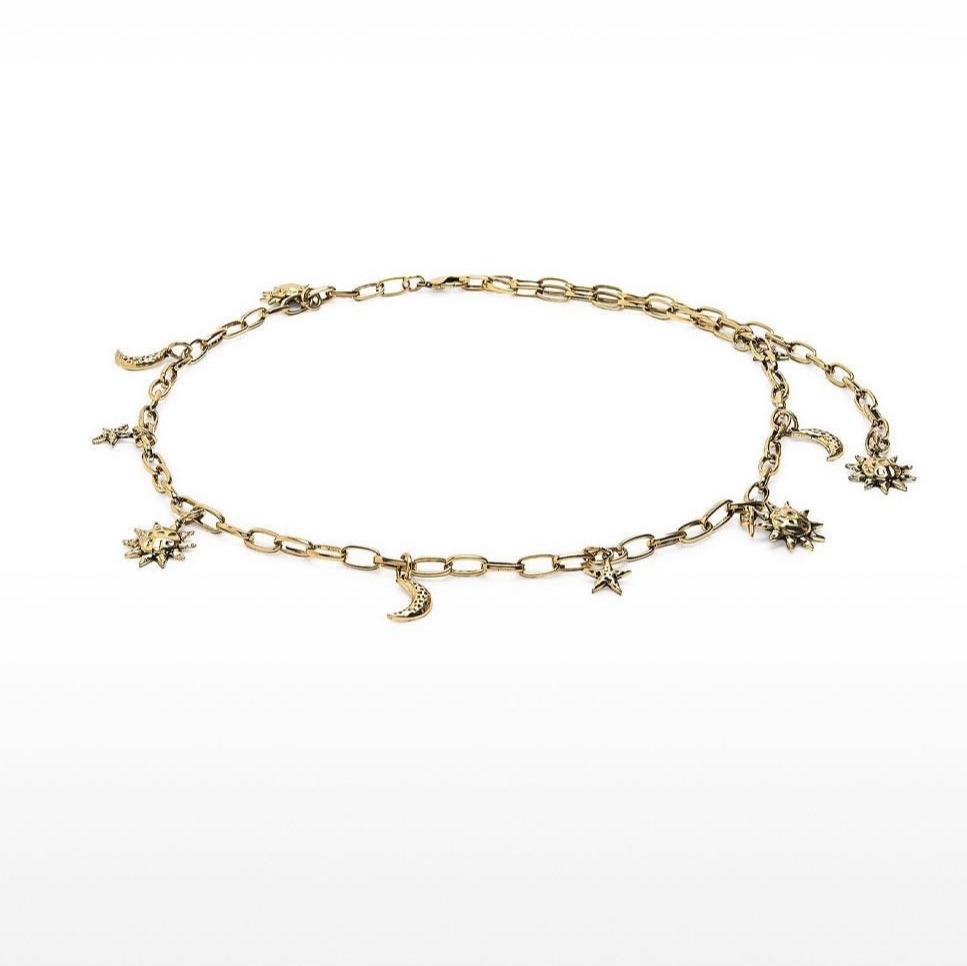 Parfois
Cinturón de mujer de eslabones con charms decorativos