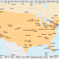 En 1902 un geógrafo se propuso explicar el origen del nombre de cada ciudad de EEUU. La respuesta la tenían dos países de Europa