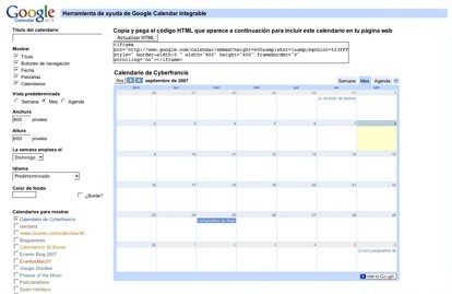 Ahora podemos insertar múltiples calendarios de Google Calendar