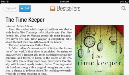 Flipboard nos permitirá descubrir libros de la iBooks Store