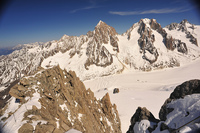 Balanceándote de pico en pico, en el teleférico de Chamonix al Mont Blanc 