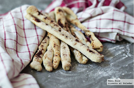 Grissini al pimentón. Receta