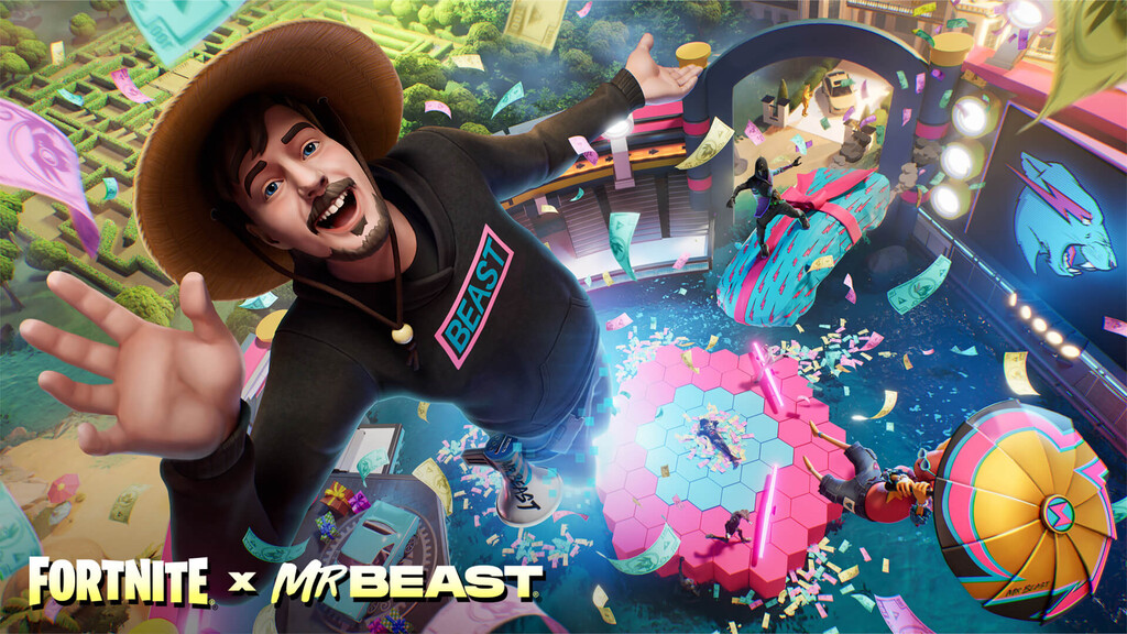 El popular youtuber MrBeast llega a Fortnite siguiendo el mismo ejemplo que en sus vídeos: regalando cientos de miles de dólares 