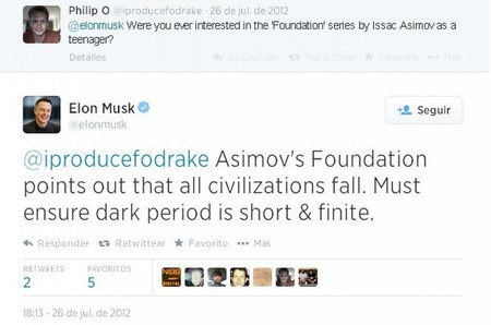 Elon Musk Asimov Twitter