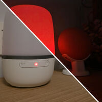 Que la luz de mi mesita no se apagara por completo era un problema. Esto es lo que he hecho para no desenchufarla