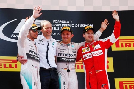 Rosberg obtiene su primera victoria del año en el Gran Premio de España