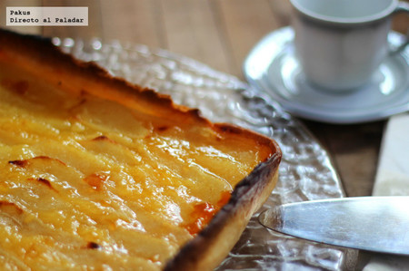 Tarta especial de peras y crema de limón. Receta
