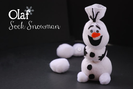 Manualidades Frozen Olaf Calcetin