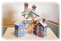 La casa de Papá Noel para imprimir y montar