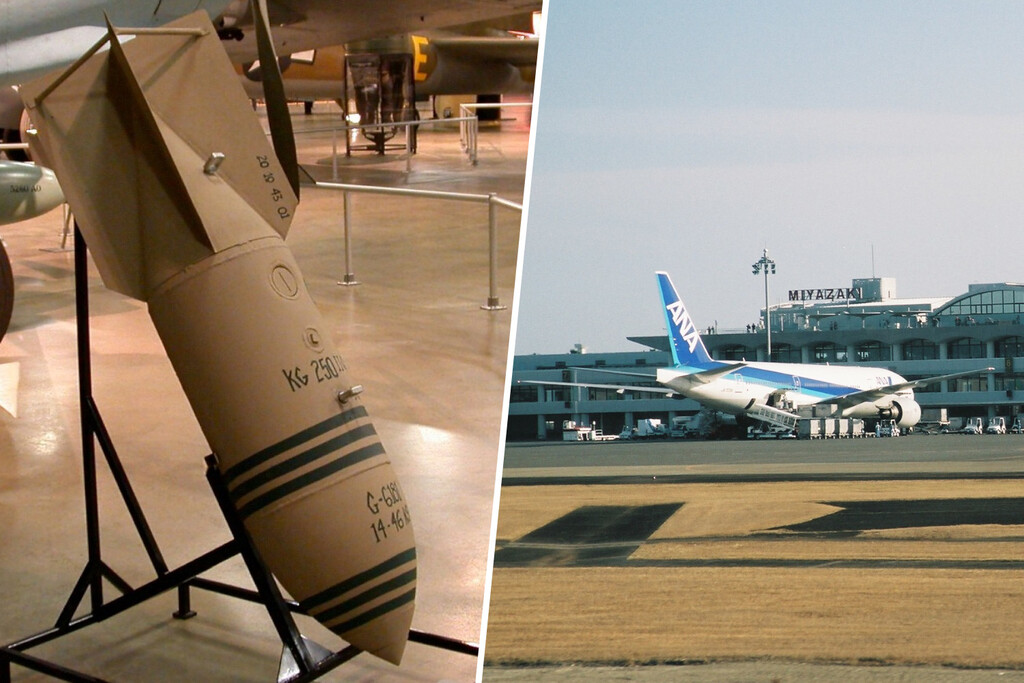 Un aeropuerto de Japón ha tenido que cerrar y cancelar 87 vuelos. Todo por una bomba de la Segunda Guerra Mundial