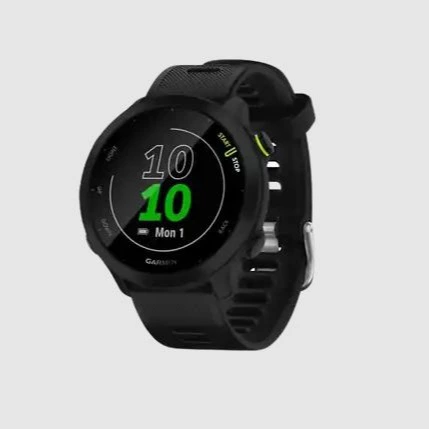 Reloj deportivo - Garmin Forerunner 55, 1,04", MIP, 14 días, GPS, Frecuencia cardíaca, 5 ATM, Negro
