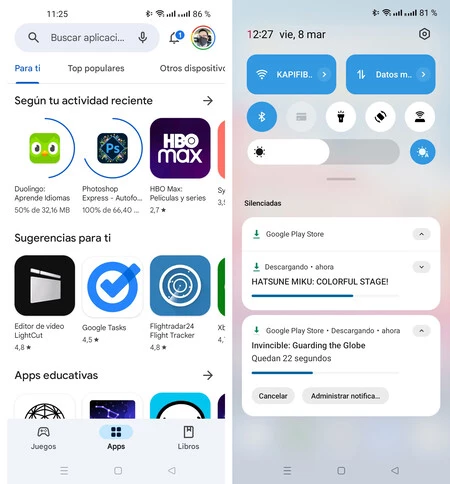 2 つのダウンロード