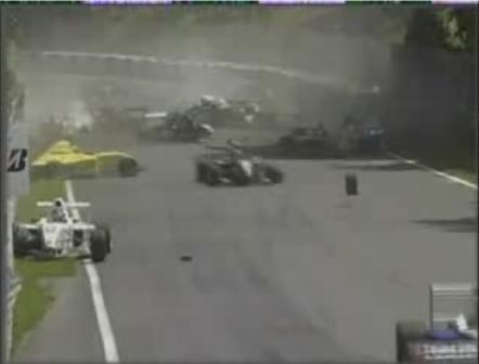 Reacciones ante un accidente en carrera