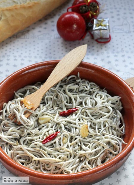Gulas al ajillo. Receta de Navidad
