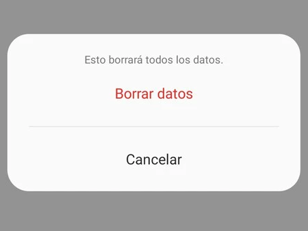 望ましいものの例: 短い警告メッセージと確認 (またはキャンセル) のための簡単なオプション