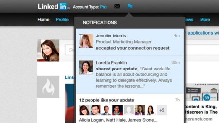 LinkedIn se apunta a la moda de las notificaciones