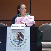 "Hay un mínimo de tolerancia materno infantil": una senadora mexicana es criticada por comparecer con su bebé en brazos