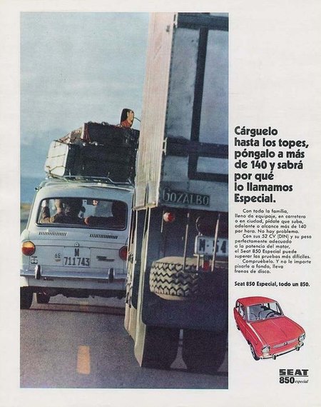 Publicidad SEAT 850 Especial