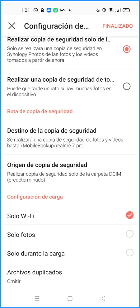 Movil Synology Backup