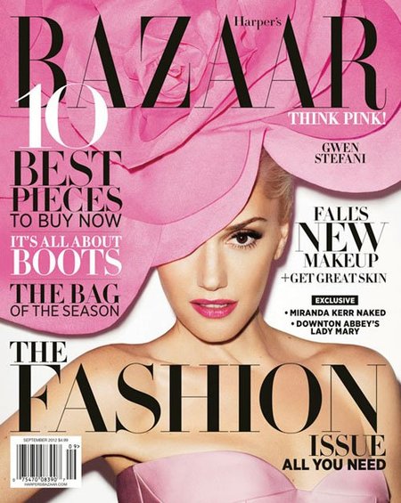 Gwen Stefani se planta el floriponcio en toda la cabeza para Harper's Bazaar