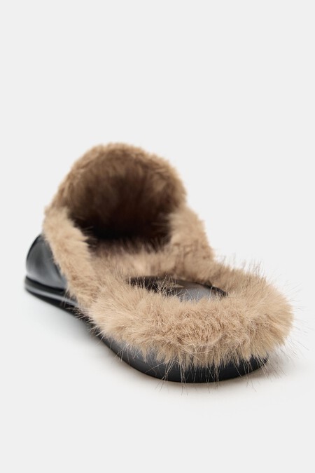 Zapatos Mocasines Oficina Mules Tendencia Otono Invierno 2026 Forro Peluche Comodos