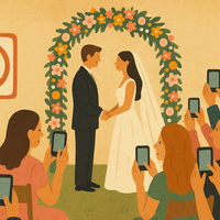 Acabo de vivir mi primera boda con los móviles prohibidos: no salió bien 