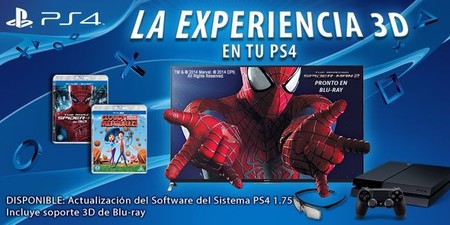 Llega la reproducción de blu-ray 3D con la versión 1.75 del firmware de PS4