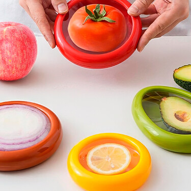 Este cacharro reutilizable es la solución definitiva para almacenar verduras o frutas a medias y que no se estropeen