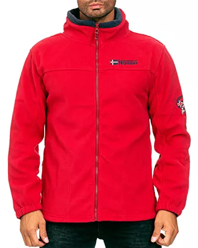 Geographical Norway Herren Fleecejacke Modell 05 bans Men Red S