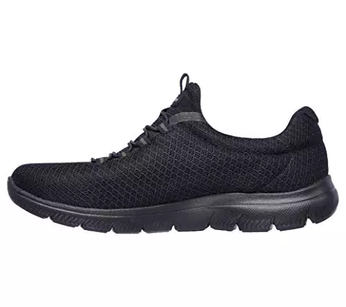 Skechers Mujer Summits 12980 Zapatillas, Black Mesh/ Trim, 36 EU