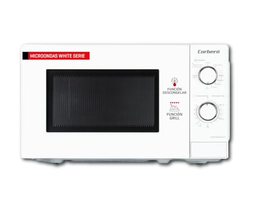 Corberó CMICM5020GW Microondas con Grill 20L 700W Blanco