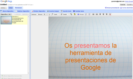 Nuevas funcionalidades en las presentaciones de Google Docs