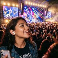Cada vez más personas acuden a los conciertos con los AirPods puestos. El motivo es simple: funcionan como tapón 