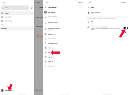 Chatgpt Ajustes Voz