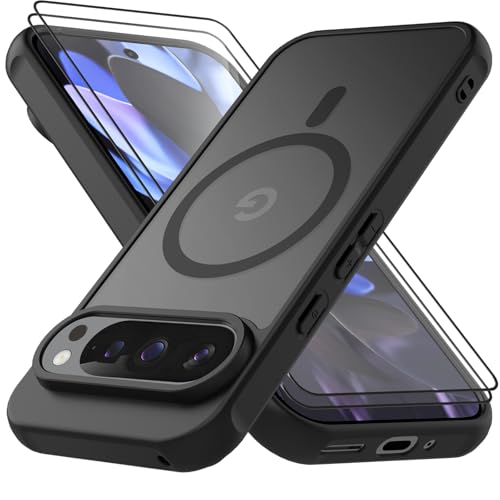 YLK Mate Funda Magnética para Google Pixel 9 + 2 vidrios templados