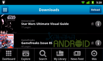 Issuu Mobile para leer revistas