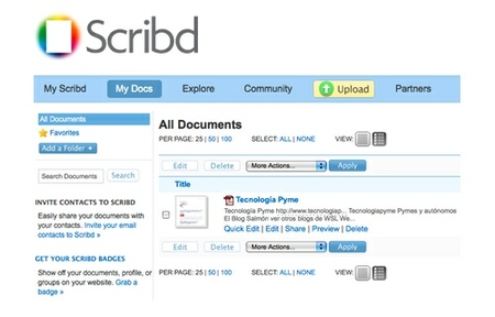 Scribd, el Youtube para documentos