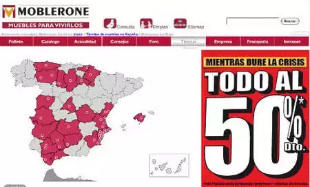 Moblerone, muebles a mitad de precio hasta el 5 de julio