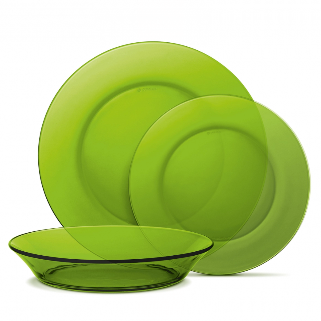 Vajilla de Vidrio Templado DURALEX Lys 12 pzas - Verde 